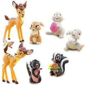 Bambi figurines - 7 in total